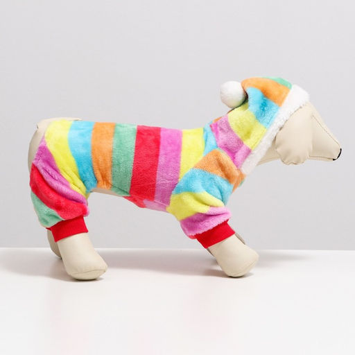 Комбинезон Радуга с капюшоном, размер S (ДС 25 см, ОГ 35 см, ОШ 25 см) - Simaland фото 17