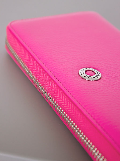 LACCOMA кошелек LA-1073-фуксия натуральная кожа  фото 5