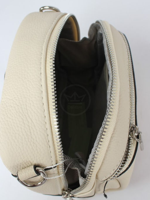 Сумка женская натуральная кожа GU 2066-8721, 1отд, 2плеч/рем, молочный SALE 261160