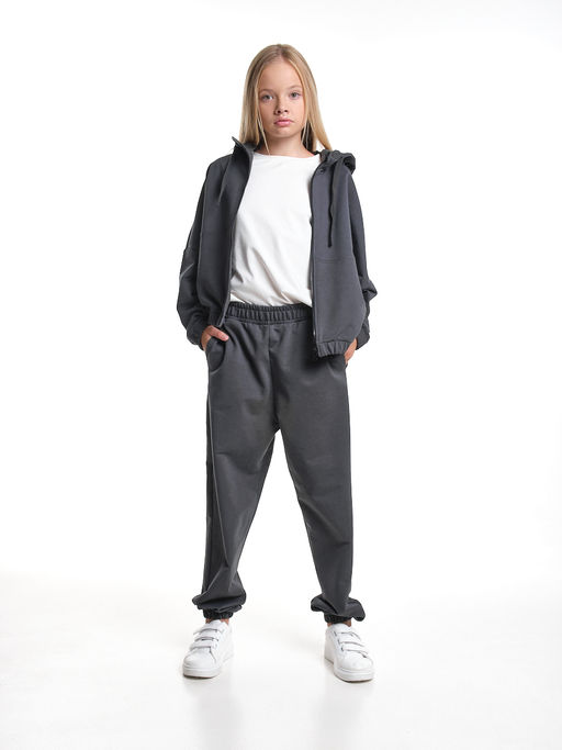 Комплект спортивный для девочки 22-7648 графит - Mini maxi фото 7