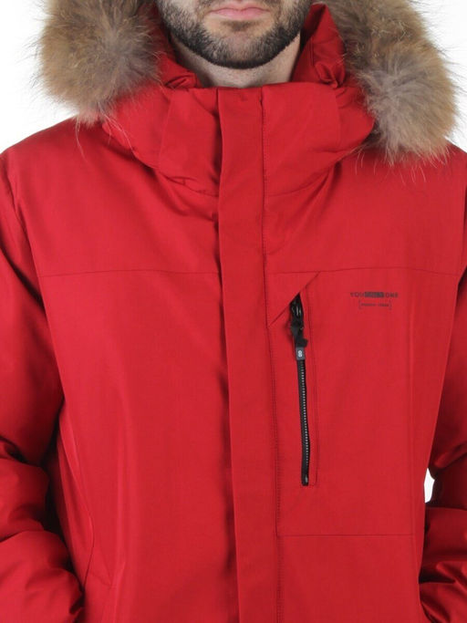 6587 RED Куртка мужская зимняя "Аляска" (200 гр. холлофайбер)