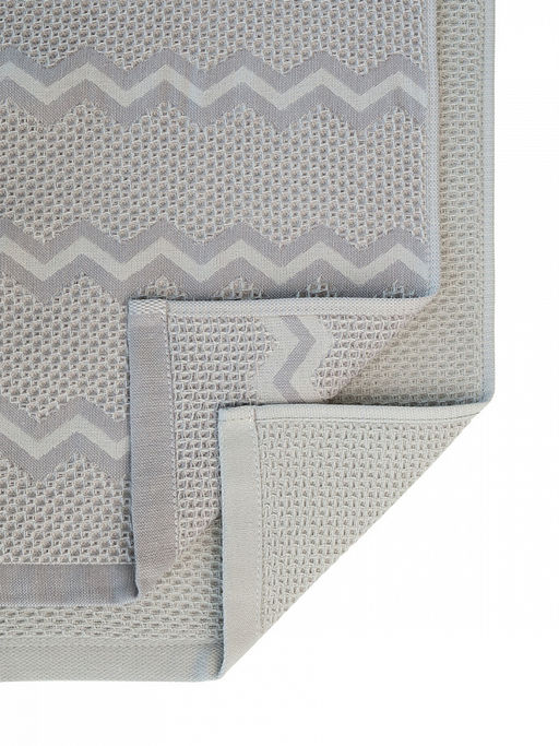 Набор кухонных полотенец 2шт 35x70 темно-серый вафельное полотно