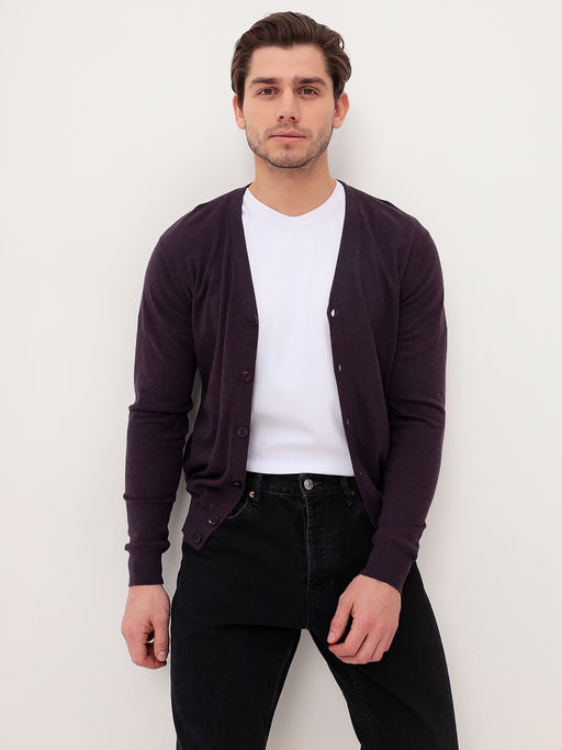 Кардиган мужской GREG G135-AC147 (фиолет м.)  фото 4