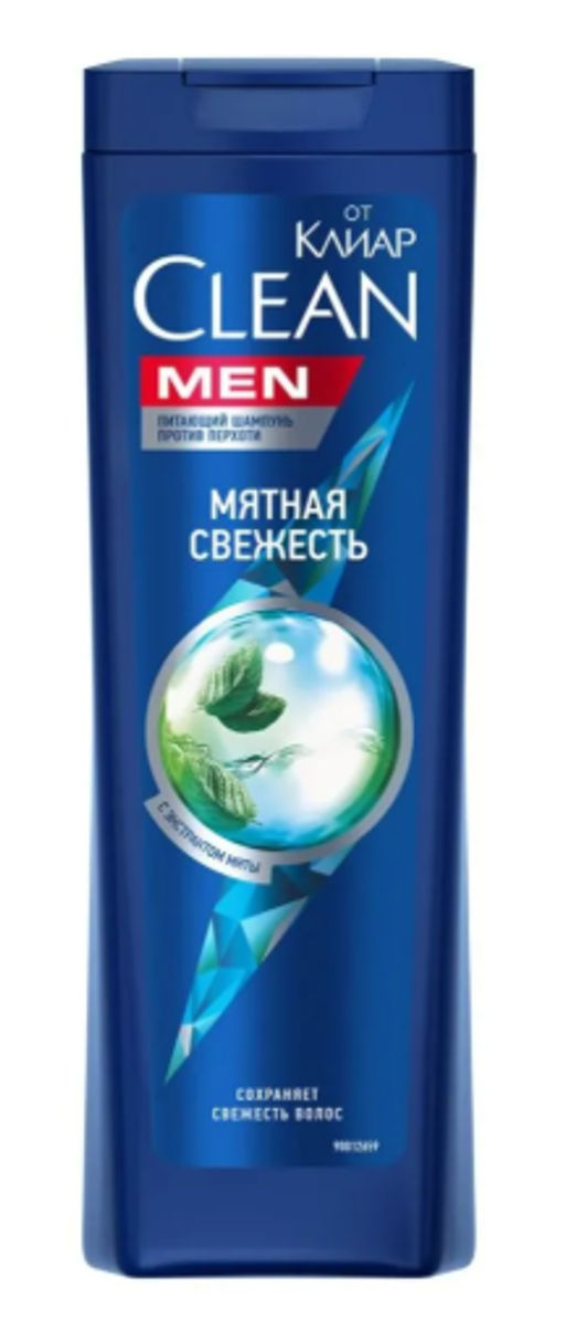 CLEAR шампунь муж 365мл Мятная свежесть