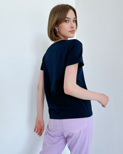 Футболка - короткий рукав однотонная 25.1.2 - Elena sorti фото 2