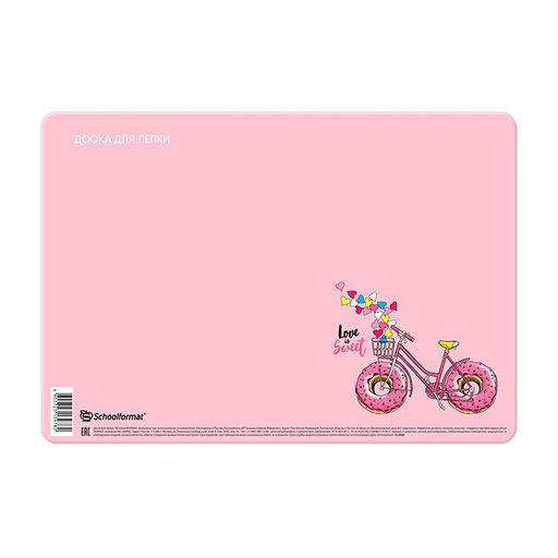 Настольное покрытие для лепки Schoolformat гибкое с принтом 33*23 см  фото 2