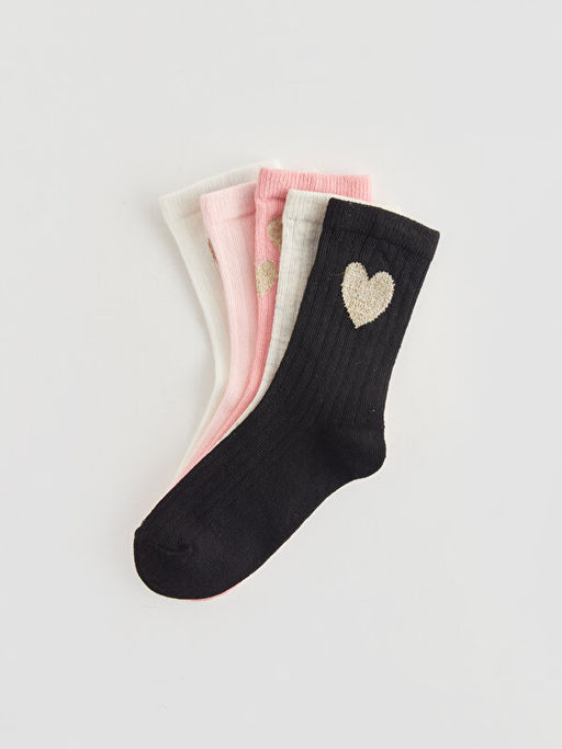 Desenli K?z ?ocuk Soket ?orap 5li - Waikiki фото 2