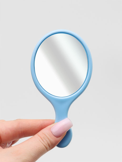 Цена за 5 шт. Набор с зеркалом и расчёской «Русалка», 12×6.1 см, голубой