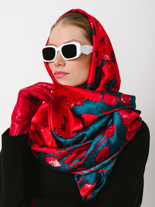 Большой мягкий очень нежный двусторонний палантин - Tantino фото 5