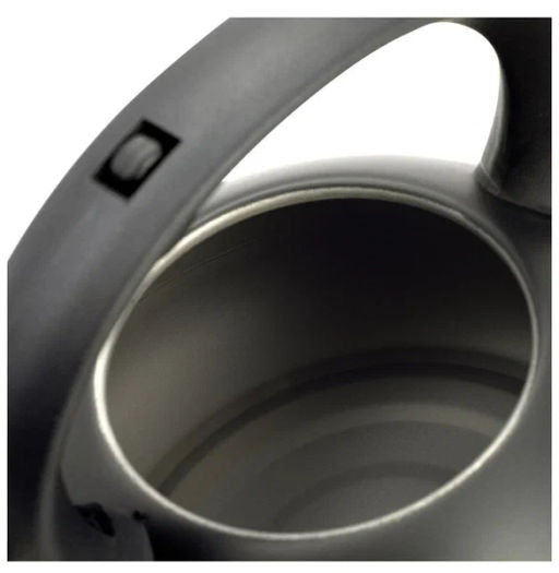 Чайник 2,5л из нержавеющей стали со свистком и ручкой из нейлона (100302) - Kamille фото 3