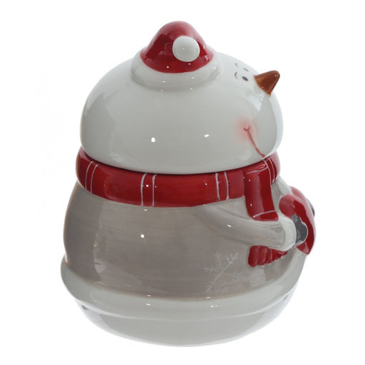 Конфетница "Веселый снеговик", 1000 мл, L14 W14,5 H19 см