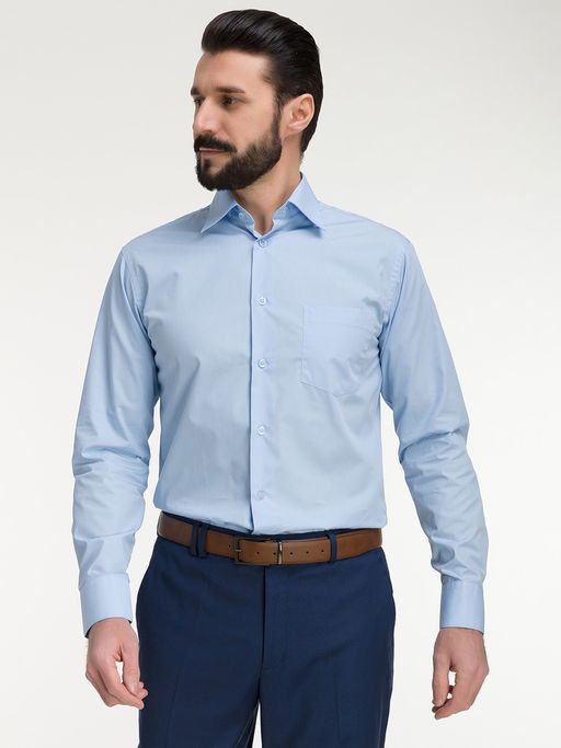 Сорочка мужская длинный рукав GREG 220/399/NBL/Z  фото 9