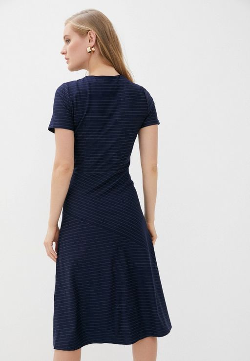 Платье-миди в тонкую полоску - Incity фото 7