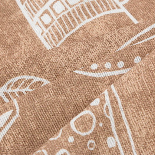 Скатерть Доляна Cup of tea 110х144 см, 100% хлопок, 164 г/м2  фото 3