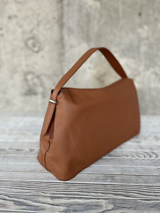 Женская кожаная сумка 8923 Браун - Sergio valentini фото 4