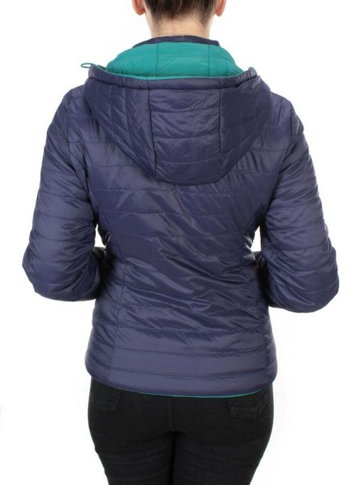 9313 TURQUOISE/BLUE Куртка демисезонная двухсторонняя женская RIKA (100 гр. синтепон) - Fashion фото 5