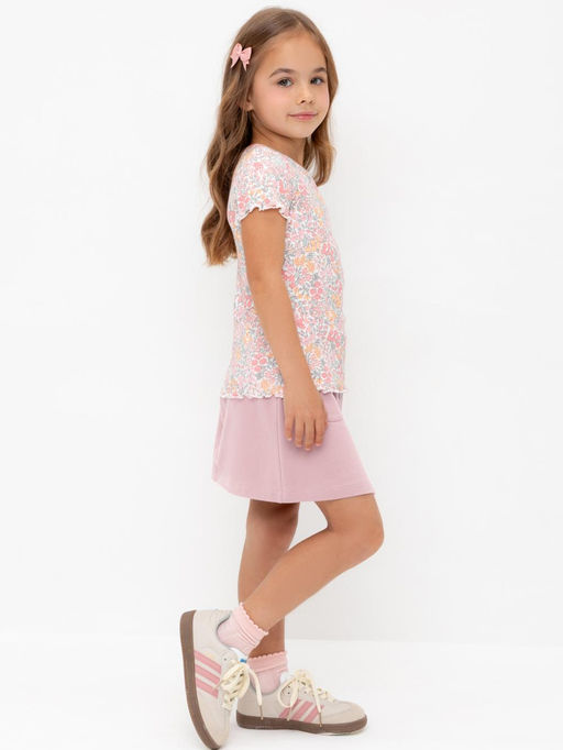 КР 7146/розовый лед к601 юбка для дев