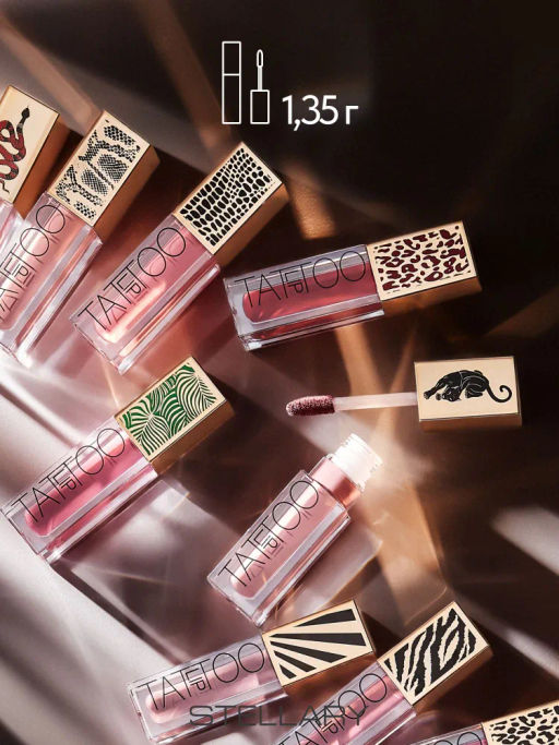 Stellary Стойкая жидкая матовая помада LIP TATTOO тон 01 soft nude фото 7