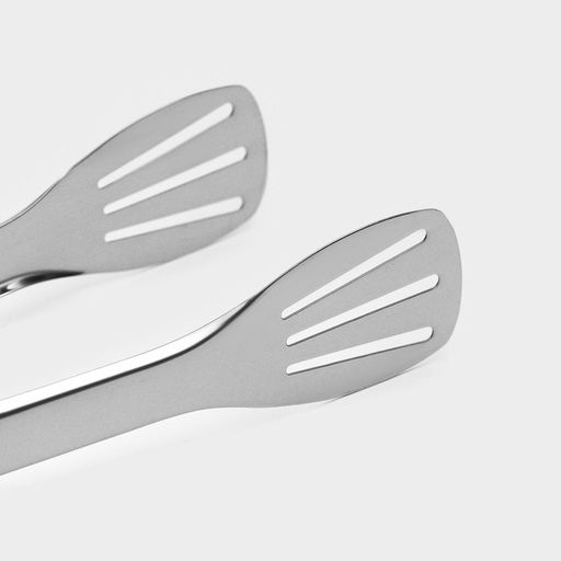 Щипцы кухонные Доляна Chrome, h=28.5 см нержавеющая сталь, чёрные  фото 3