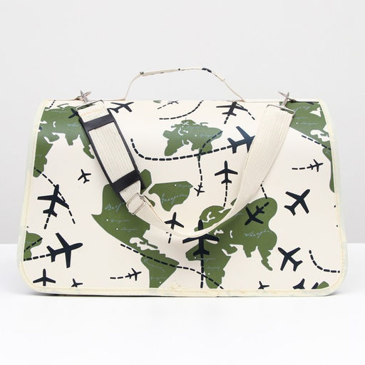 Сумка - переноска для животных Самолеты, каркасная, размер M, 40 х 21 х 27 см - Пижон фото 3