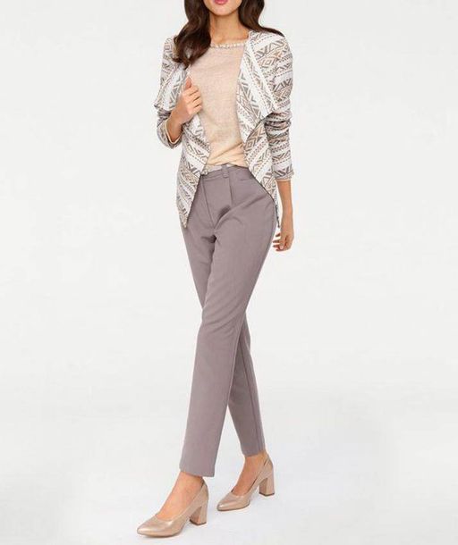 Блейзер, бежево-белый - Patrizia dini фото 3