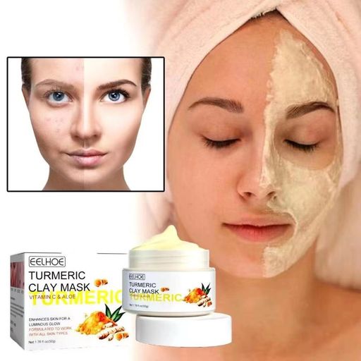EELHOE Очищающая глиняная маска для лица с куркумой TURMERIC CLAY MASK 50 гр