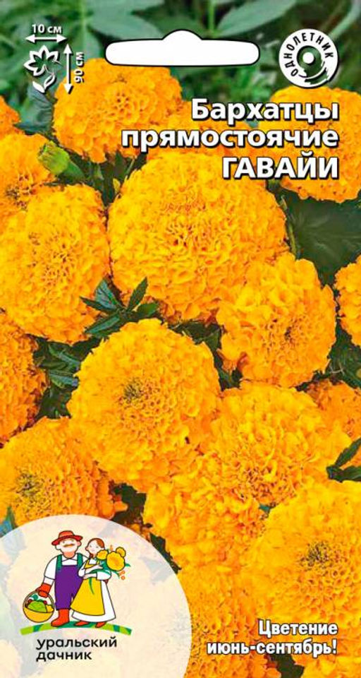 Бархатцы ГАВАЙИ Тип прямостоячие махровые