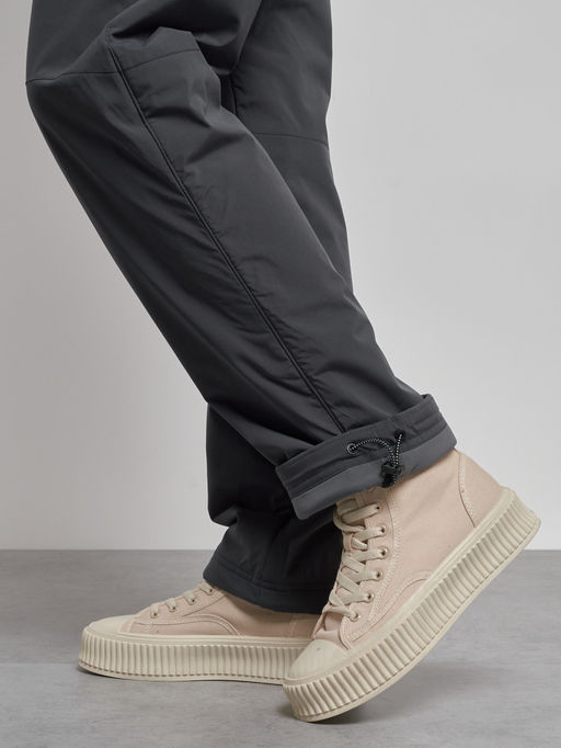 Брюки утепленные спортивные с высокой посадкой женские зимние серого цвета 7141Sr - Colannia фото 17