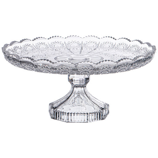 БЛЮДО НА НОЖКЕ MUZA CRYSTAL 30Х30Х15,4 СМ - Lefard фото 3