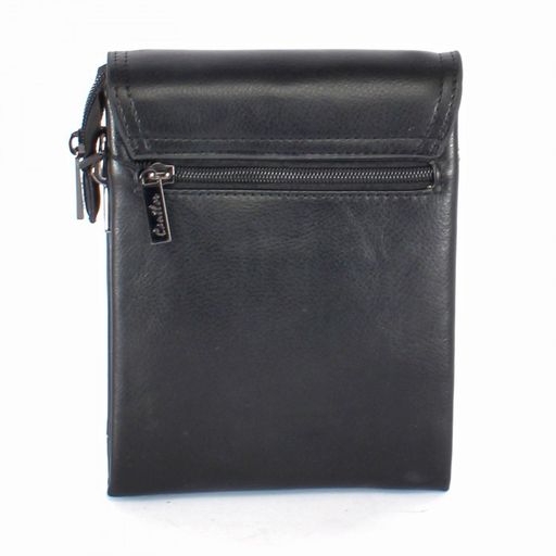 Cумка муж искусственная кожа Cantlor-L 3017S-5, 3отд, 1внеш.+3внут, карм, плечевой ремень, черный 242304  фото 2