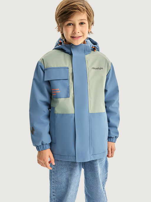 Куртка 4м5326 деним/фисташка