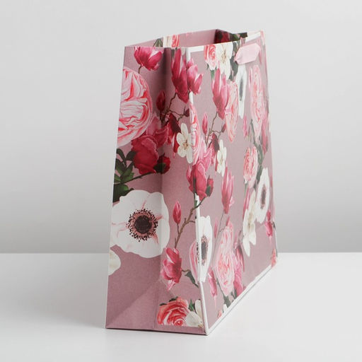 Пакет ламинированный горизонтальный Flower, L 40 31 11,5 см - Дарите счастье фото 3