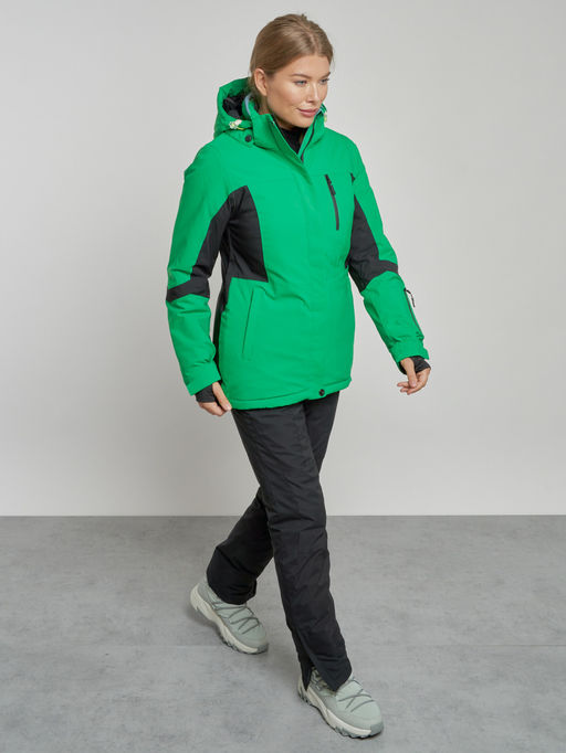 Горнолыжный костюм женский зимний зеленого цвета 03105Z - Chunmai фото 7