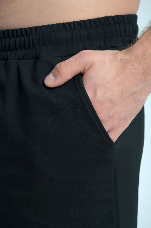 Арт. 63608 Комплект с шортами мужской 48-56 (5 шт) Цвет:верх-черный,низ-черный - Идеал фото 7