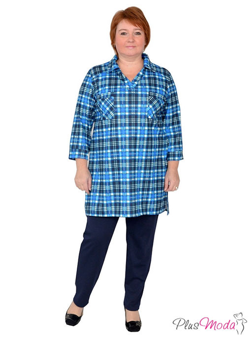 Рубашка Модель №386 размеры 44-80 - Plusmoda фото 3