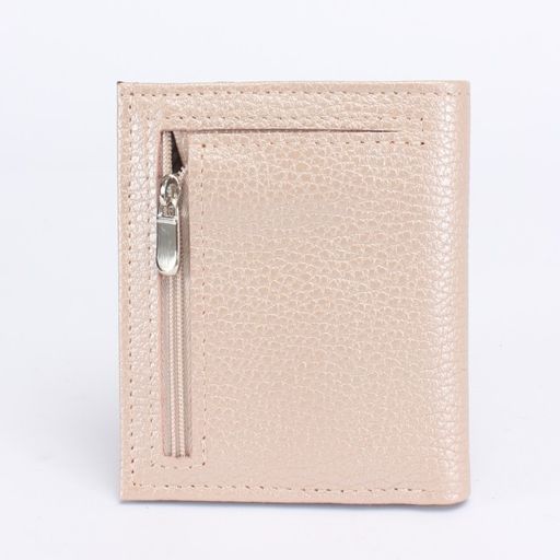 Портмоне женское Croco-ПР-915 натуральная кожа 1 отд, 9 карм, пудра металлик/коричн флотер (234/116) 237613  фото 2