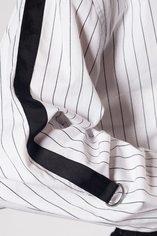 Рубашка свободного силуэта с тесьмой