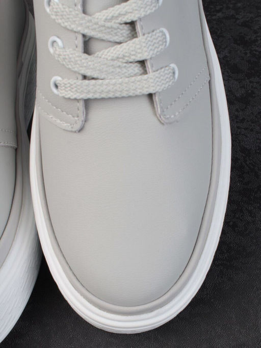 05-PDF88-2 GRAY Кроссовки женские (натуральная кожа)