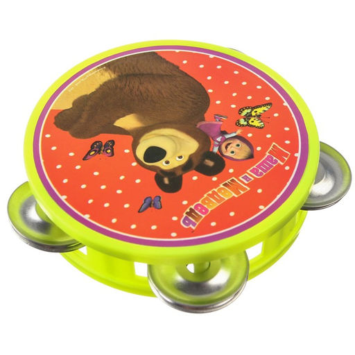 Музыкальная игрушка Бубен: Маша и Медведь фото 4