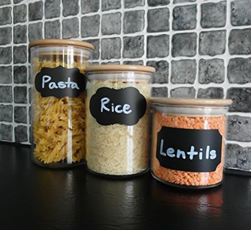 Наклейки для кухни грифельные Ассорти Меловые 8шт. (0970) Лист 10х15 см - Мой органайзер фото 17