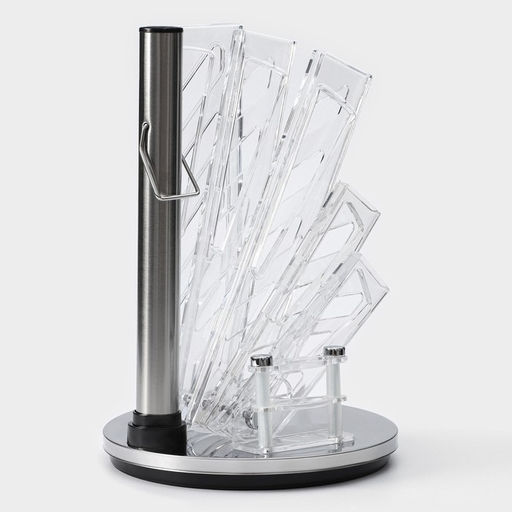 Набор кухонных принадлежностей на подставке Доляна Sparkle, 7 предметов: 5 ножей, мусат и ножницы  фото 12