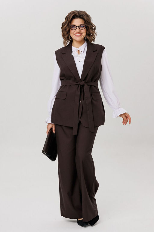 Жилет ANELLI 1502 Блестящий каштан  фото 3