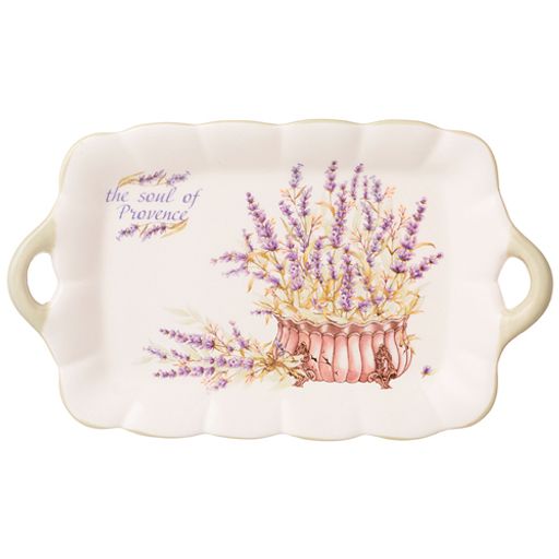 Блюдо "Душа прованса" 23,5*14 см. высота=2,5 см. 358-2036 /АРТИ-М/
