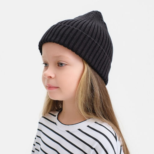 Шапка детская KAFTAN, чёрная, размер 42-44 (3-6 мес.)