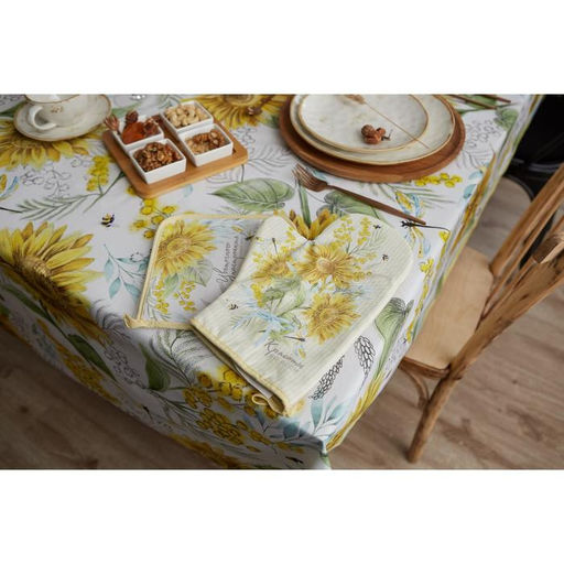 Варежка-прихватка Красоты во всем 20?28 см, саржа, 100% хлопок, ватин 250 г/м?