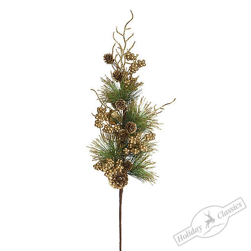 Ветка хвойная "Золотой лес" 75 см