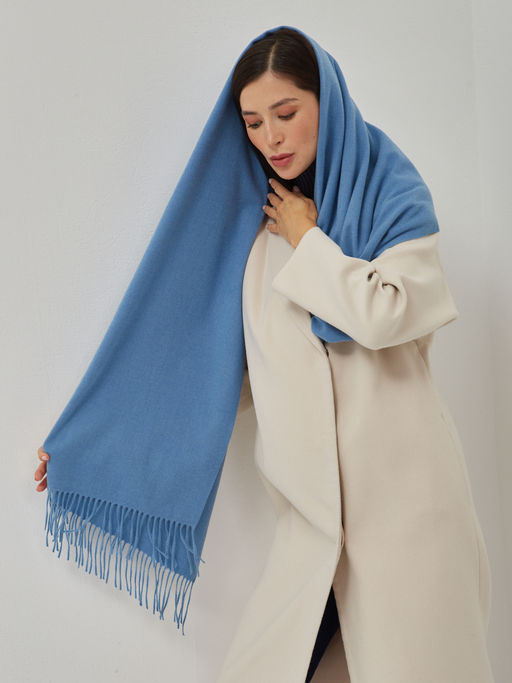 В составе шерсть ! теплый двусторонний палантин - Tantino фото 6