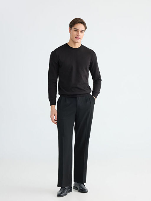 Bisiklet Yaka Erkek Triko Kazak