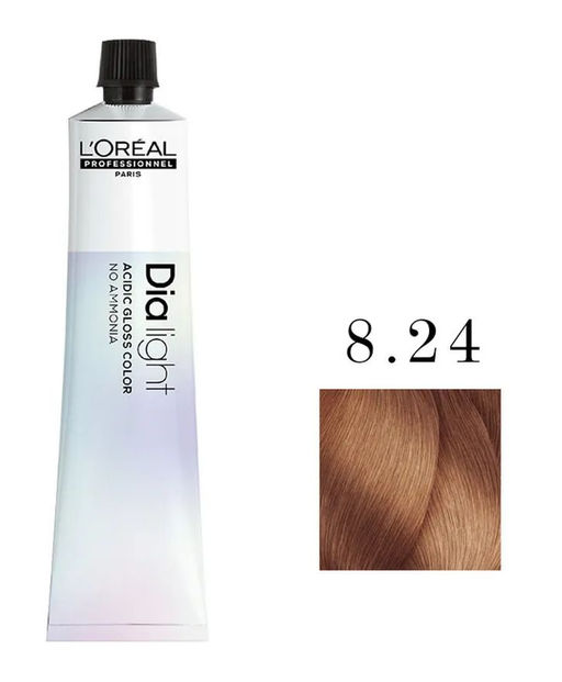 ДИА ЛАЙТ 8.24 Iridescent Cooper Blonde, крем-краска 50 мл