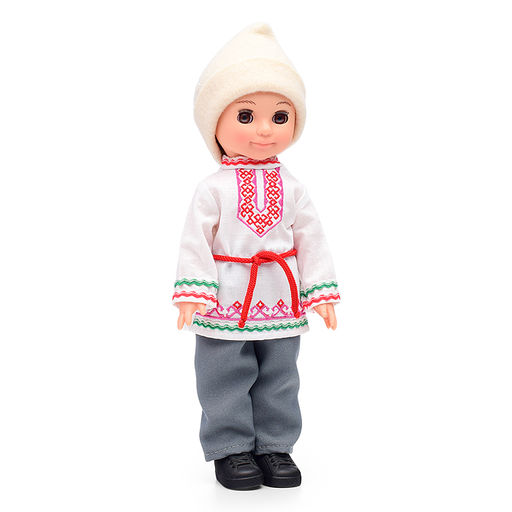 Кукла Мальчик в марийском костюме 30 см